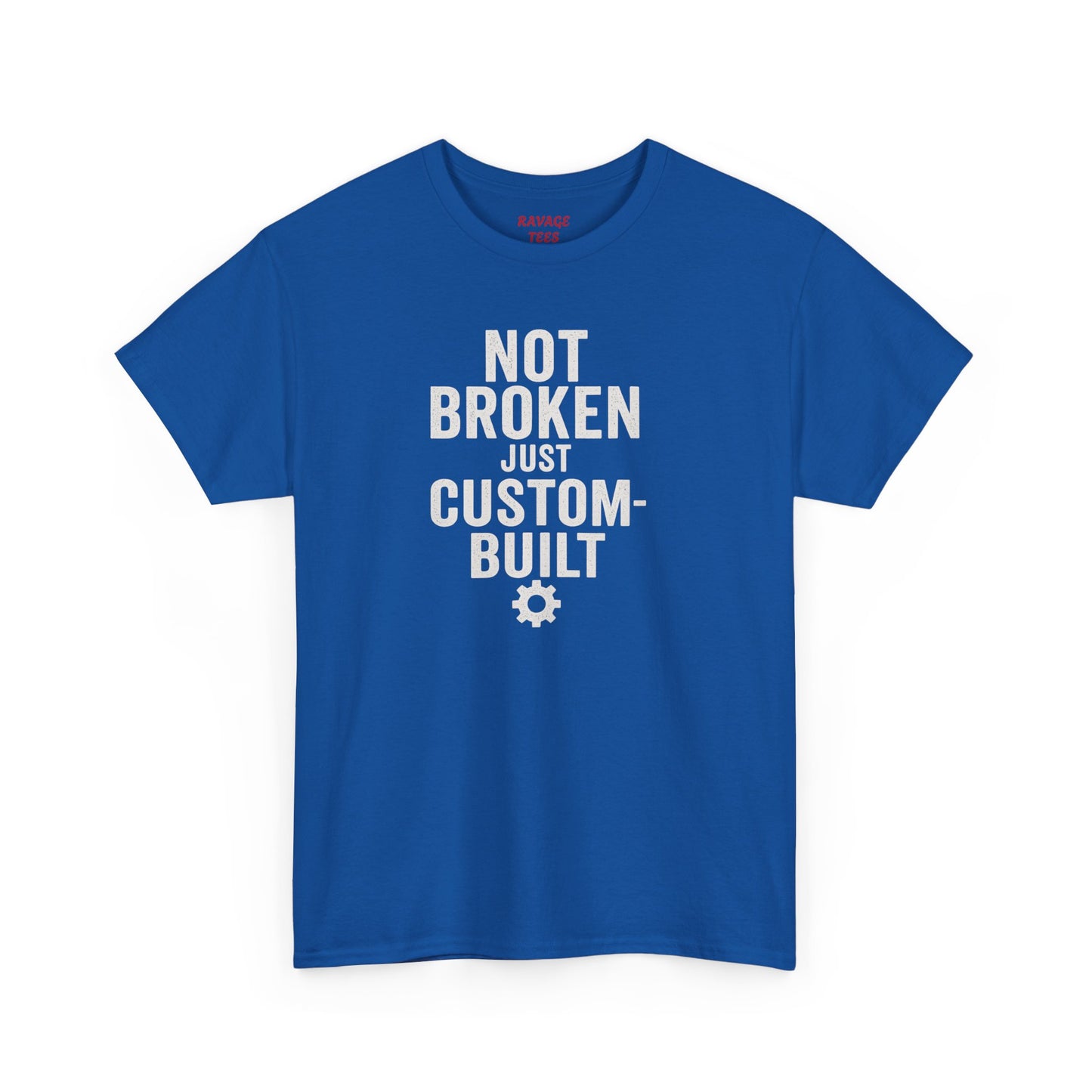 Not Broken Just Custom-Built | Unisex Graphic Tee – Garage Edition