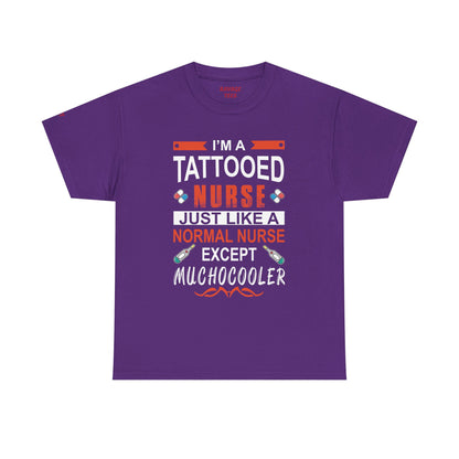 Tattooed Nurse Tee - Unisex Cotton Shirt for Nurse Appreciation, Medical Humor Tee, Fun [...]