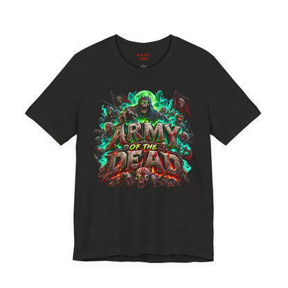 Army of the Dead Graphic T-Shirt – Neon Zombie Horror Tee