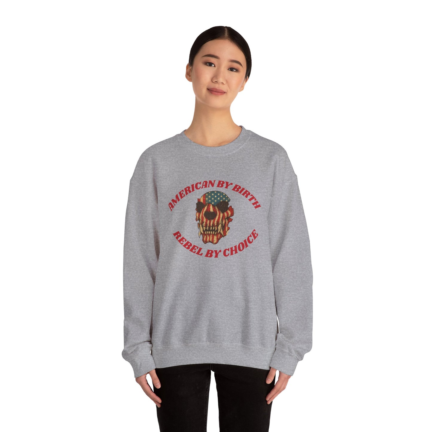 Rebel By Choice Vintage Skull Sweatshirt