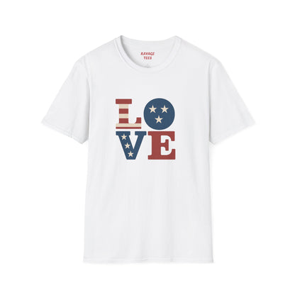 "Freedom & Love" Graphic Tee | Unisex Shirt for July 4th