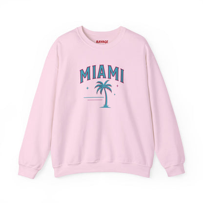 RAVAGE Miami City Vibe Unisex Crewneck Sweatshirt