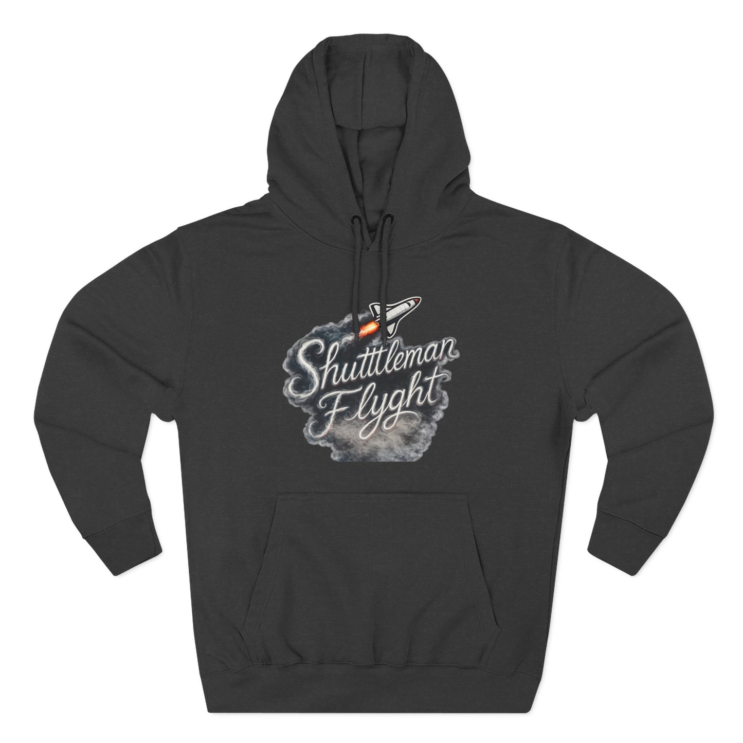 Shuttleman Flight Hoodie — Retro Rocket Pilot Graphic Hoodie