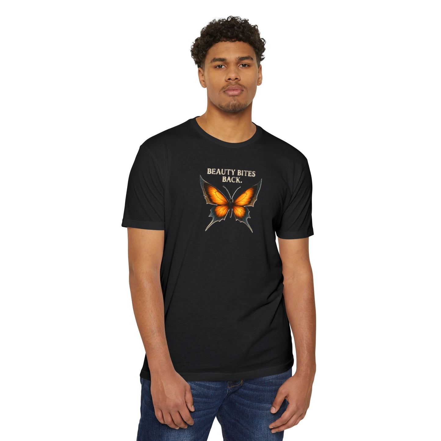 Butterfly Graphic T-Shirt – “Beauty Bites Back”