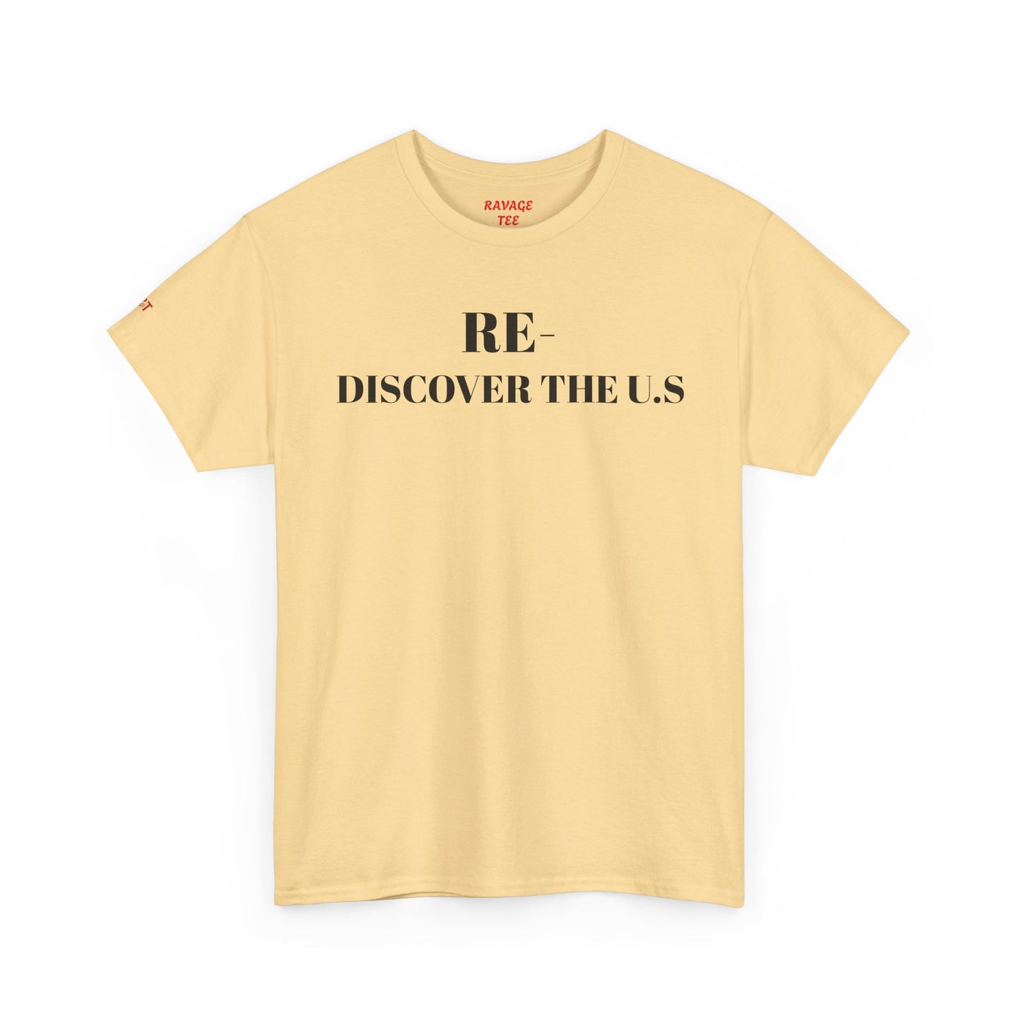 RE-DISCOVERVER the U.S. Unisex Heavy Cotton Tee