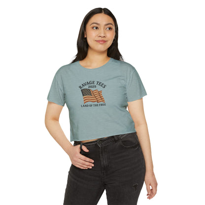 RAVAGE Crop Top: "Land of the Free"
