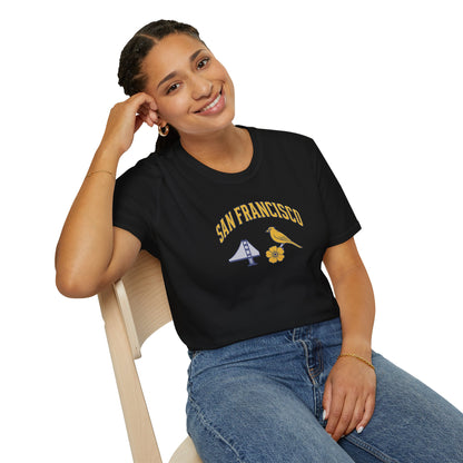 SAN FRANCISCO Vibes Unisex T-Shirt – Casual Summer Tee, Beachwear, Travel Outfit, Vacation Style, Gift for Him or Her