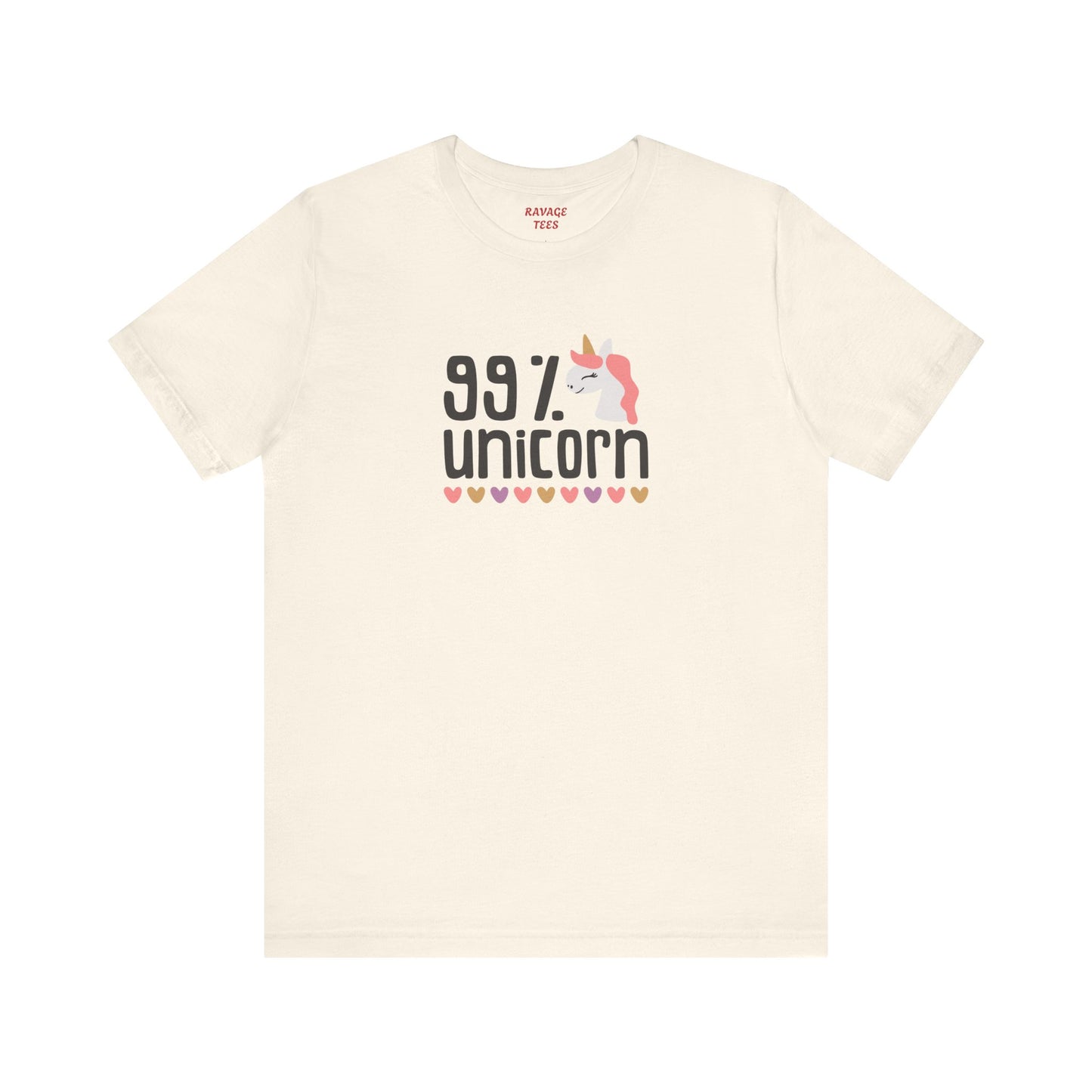 99% Unicorn Tee: Funny, Whimsical Graphic T-Shirt for All Ages