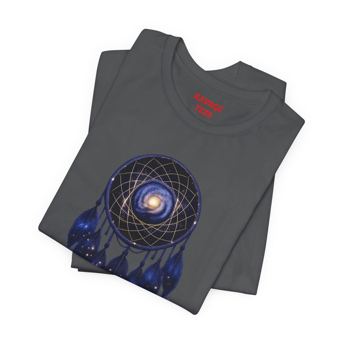 Dreamcatcher Galaxy T-Shirt — Mystical Cosmic Feather Tee