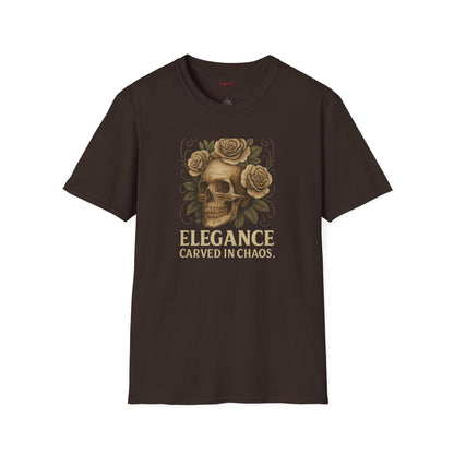 "Elegance Carved in Chaos" Graphic Unisex T-Shirt-Cozy Street Wear