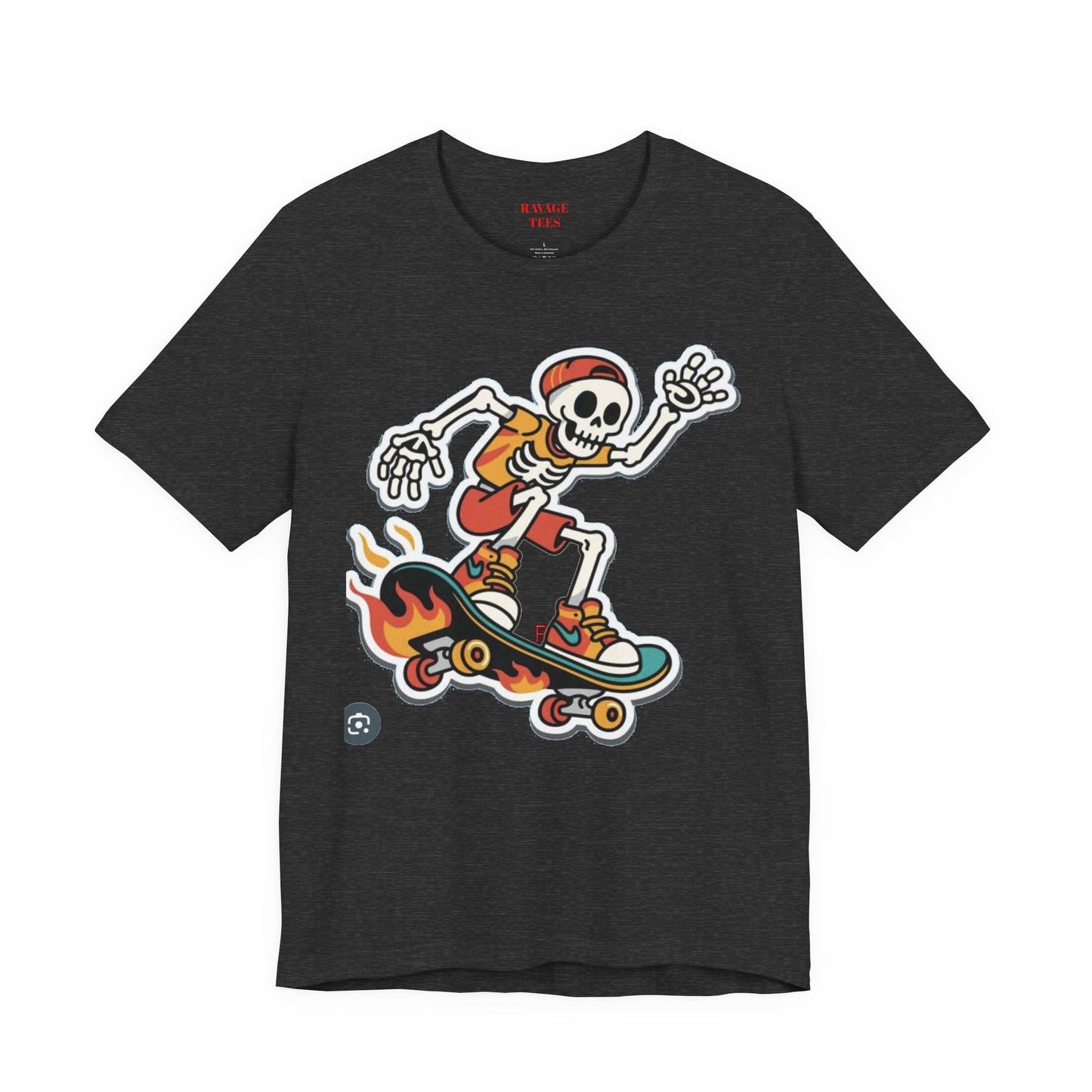 Skateboard Skeleton Tee