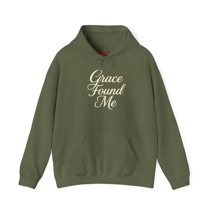 Grace Found Me Unisex Hoodie – Inspirational Christian Sweatshirt, Faith-Based Apparel, Cozy Casual Wear, Perfect Gift for Friends and Believers