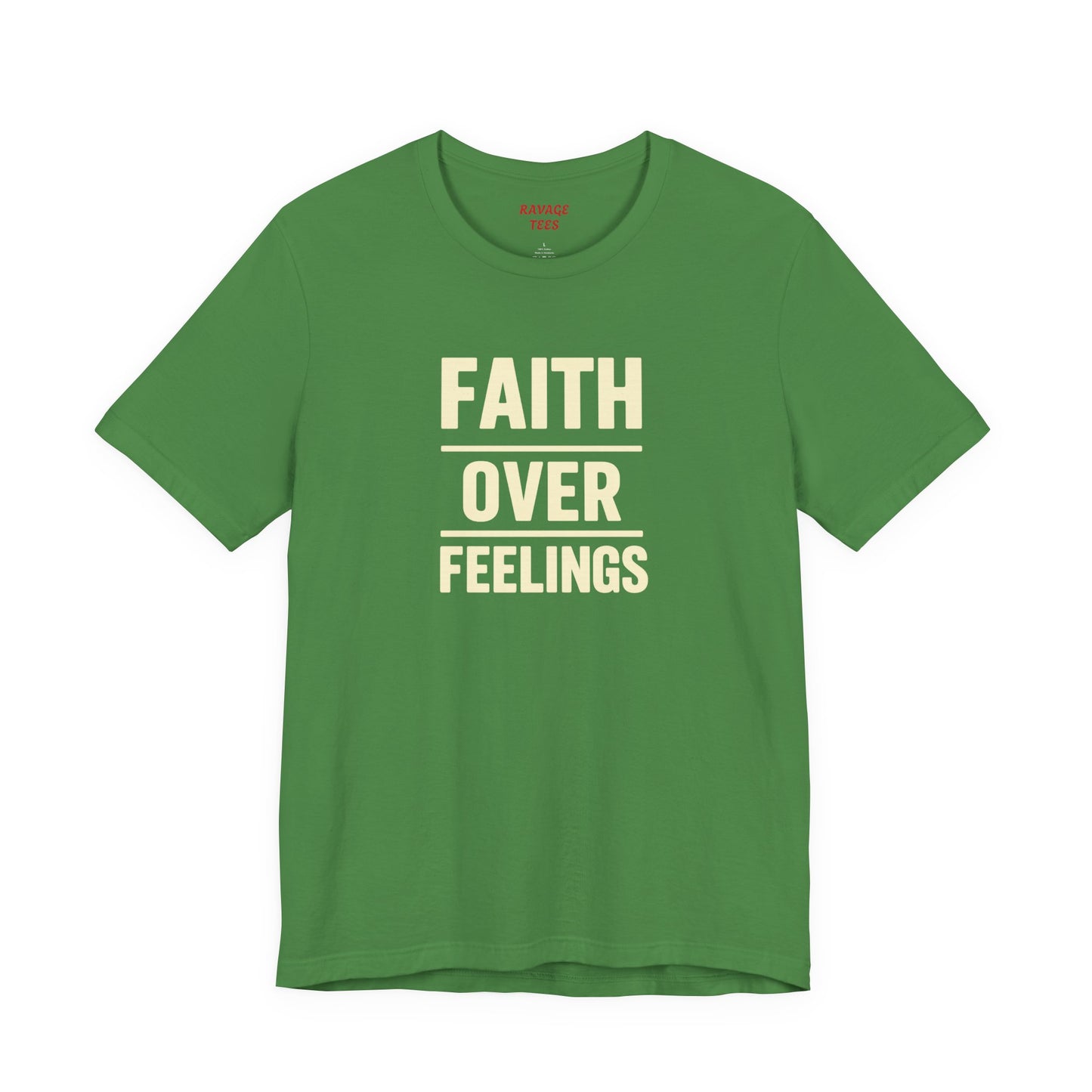 Faith Over Feelings Tee - Inspiring Unisex Short Sleeve Shirt for Everyday Comfort, Motivational Gift, Casual Wear, Spiritual Apparel, [...]