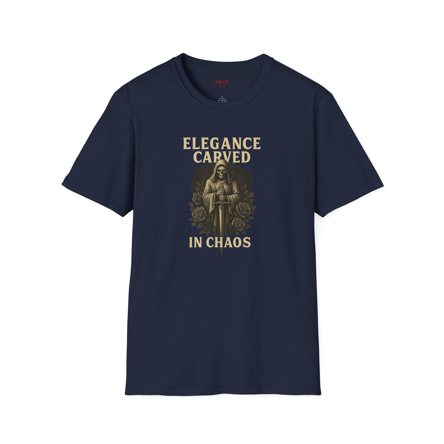 "Elegance Carved in Chaos" Graphic Unisex T-Shirt-Cozy Street Wear