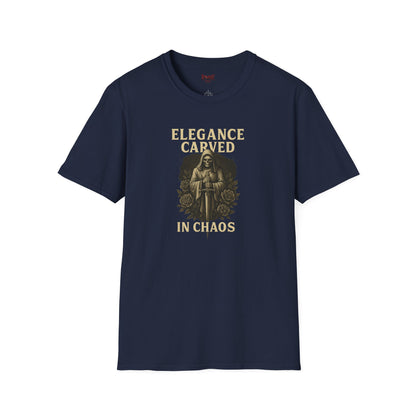 "Elegance Carved in Chaos" Graphic Unisex T-Shirt-Cozy Street Wear