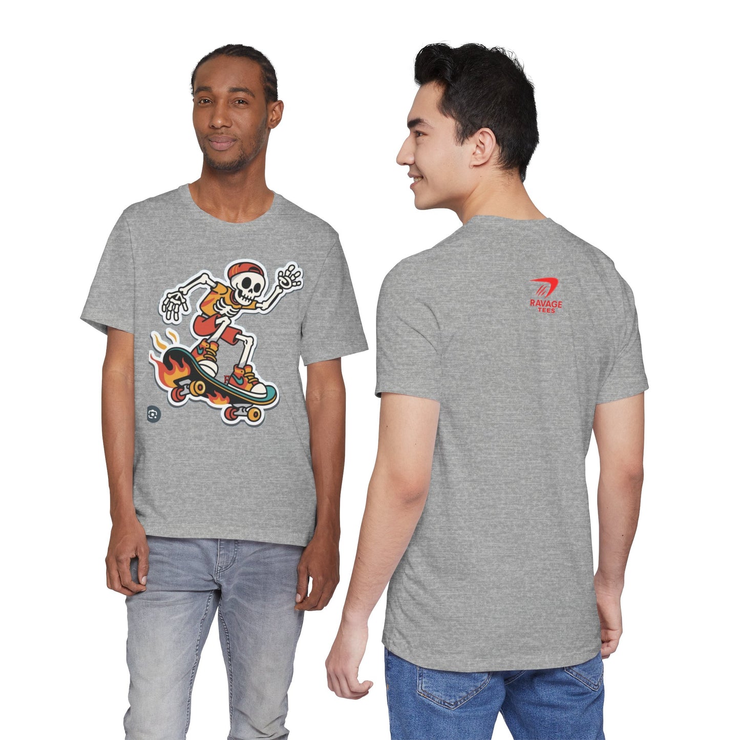 Skateboard Skeleton Tee