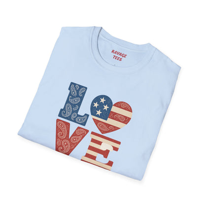Soft Unisex Freedom & Love Graphic Tee | Gift & Daily Wear