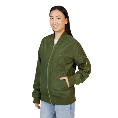 RAVAGE Embroidered Bomber: Eco-Friendly Unisex Streetwear Gift
