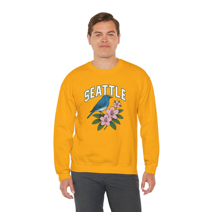 RAVAGE Seattle Vibe Unisex Crewneck Sweatshirt-Cozy Street wear
