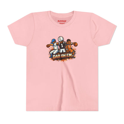 Youth Football Tee - 'Dab On Em' Kids Sports T-Shirt