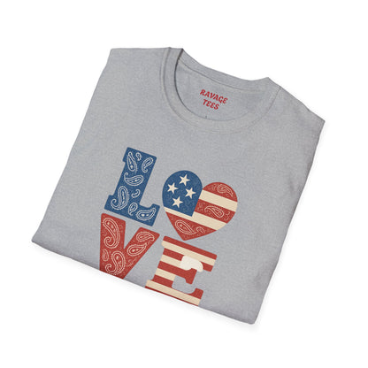 Soft Unisex Freedom & Love Graphic Tee | Gift & Daily Wear