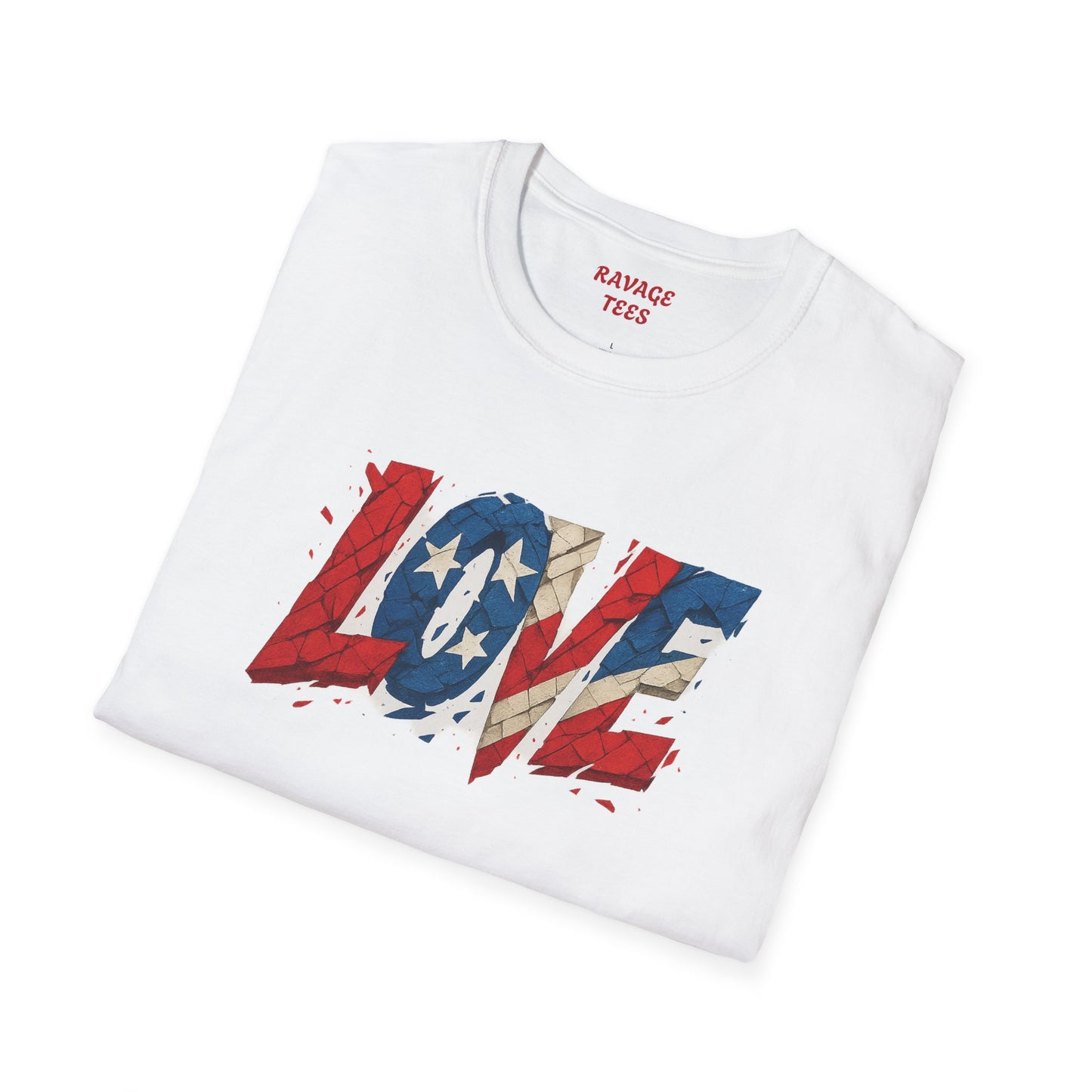 "Freedom & Love" Tee: Unisex 4th of July Graphic Shirt Gift