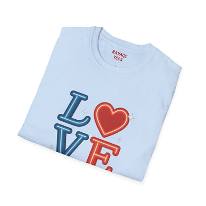 Soft Unisex Freedom & Love Graphic Tee | Gift & Daily Wear