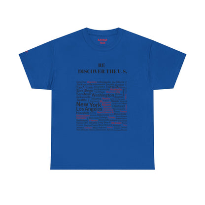 Re-Discover the U.S. Travel T-Shirt, Adventure Tee, USA Discovery Shirt