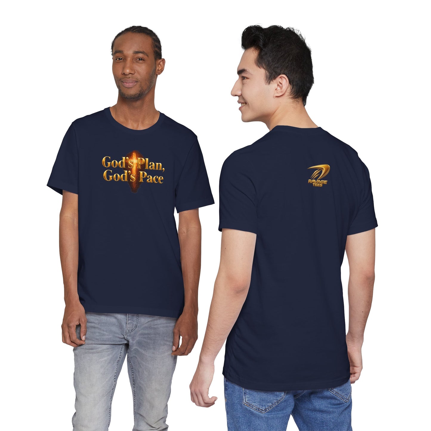 Christian Tee "God's Plan, God's Pace"