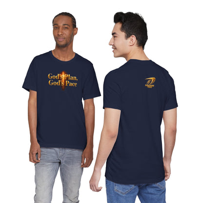 Christian Tee "God's Plan, God's Pace"