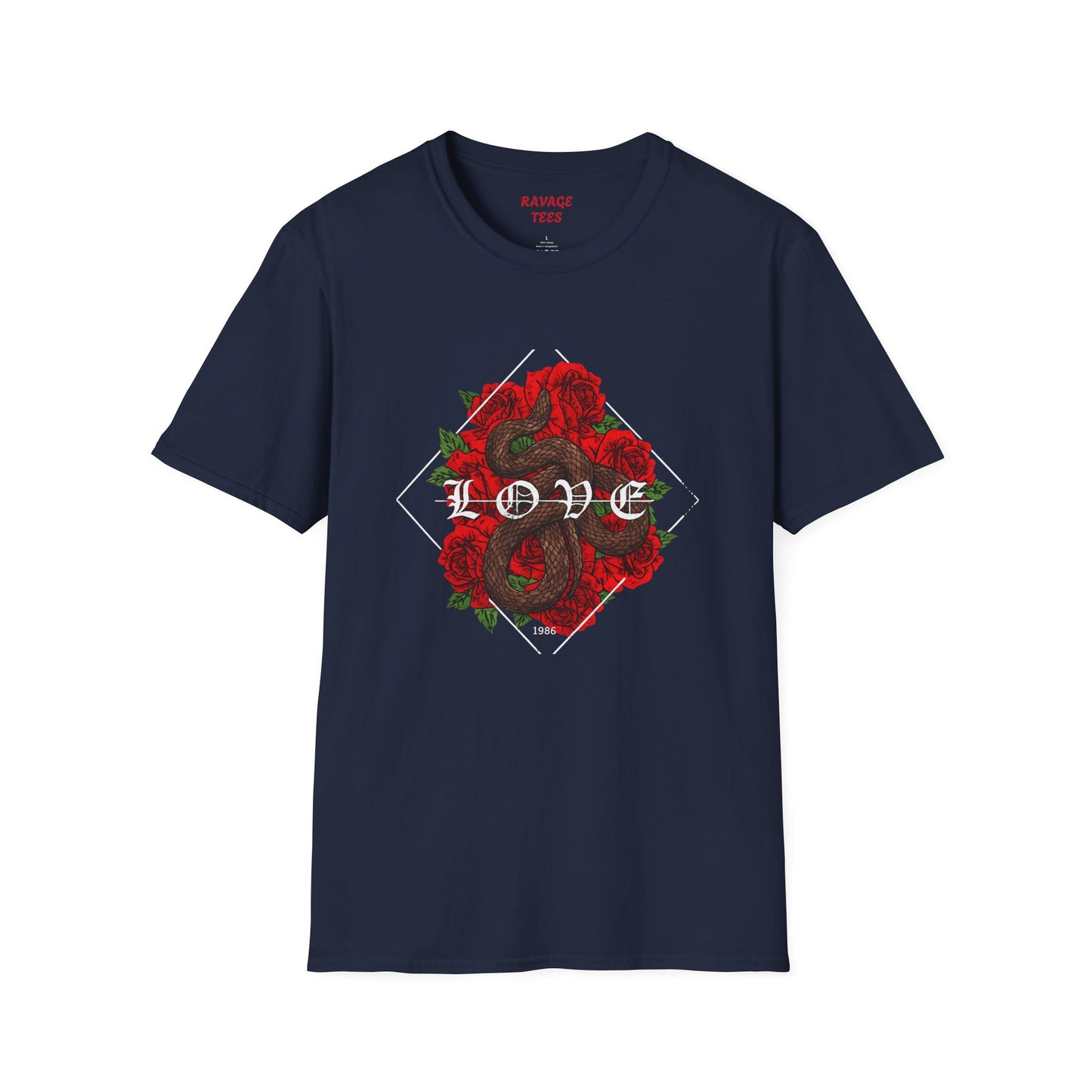 Romantic Floral Love Tee, Unisex Rose T-Shirt
