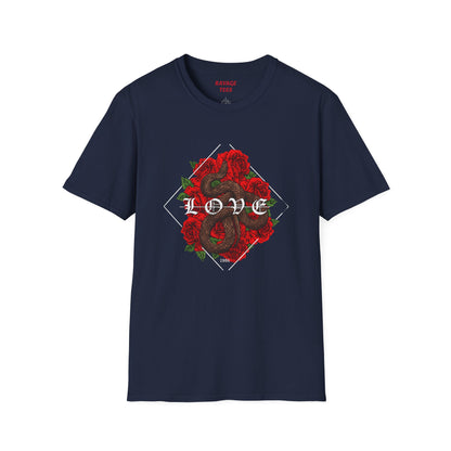 Romantic Floral Love Tee, Unisex Rose T-Shirt