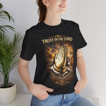 Trust in the Lord Praying Hands Tee (Proverbs 3:5)
