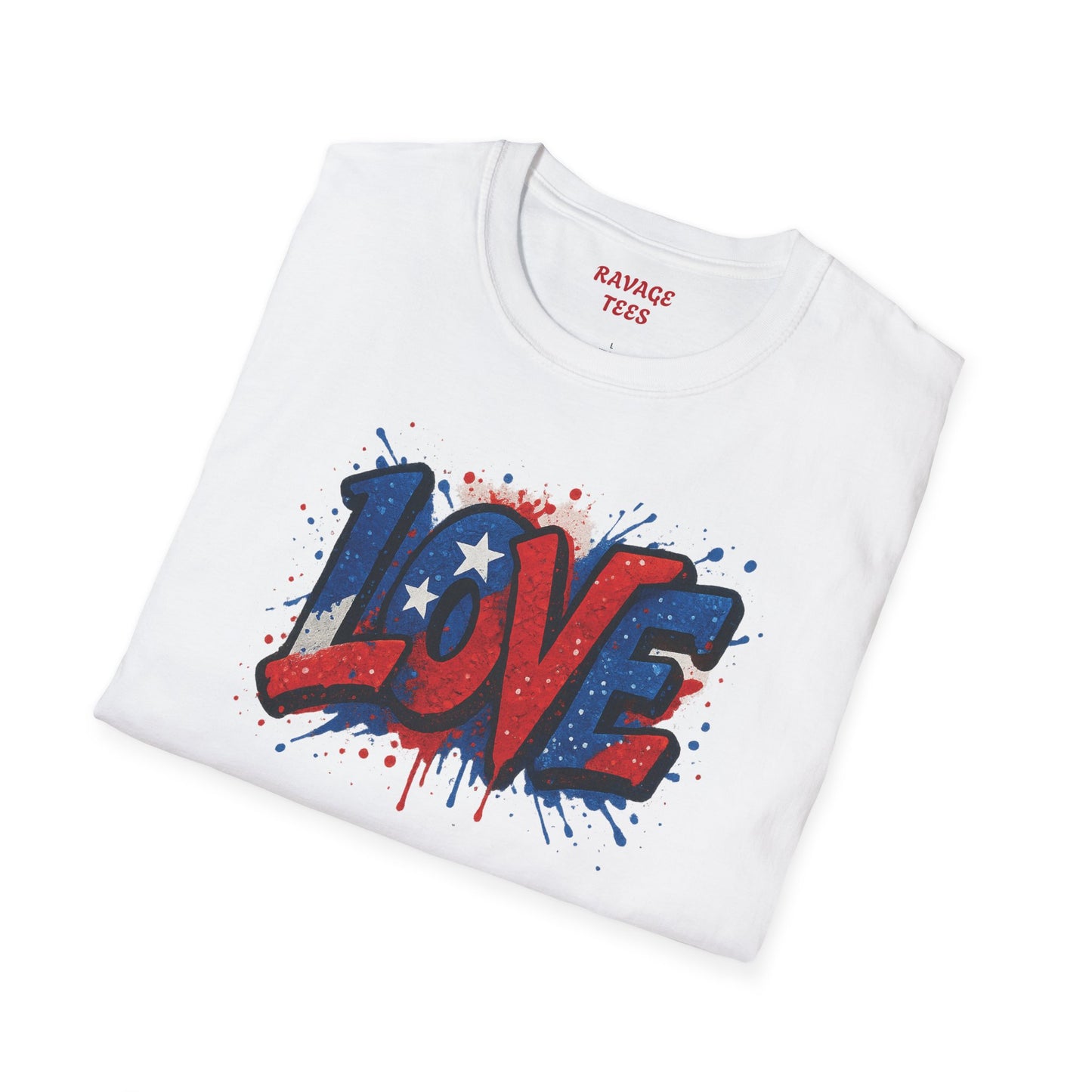 "Freedom & Love" Tee: Unisex 4th of July Graphic Shirt Gift