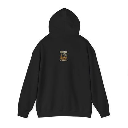 Chicago "The Windy City" Unisex Hoodie – Cozy Sweatshirt, Casual Travel Souvenir, Relaxed Streetwear Gift for Nature & City Lovers