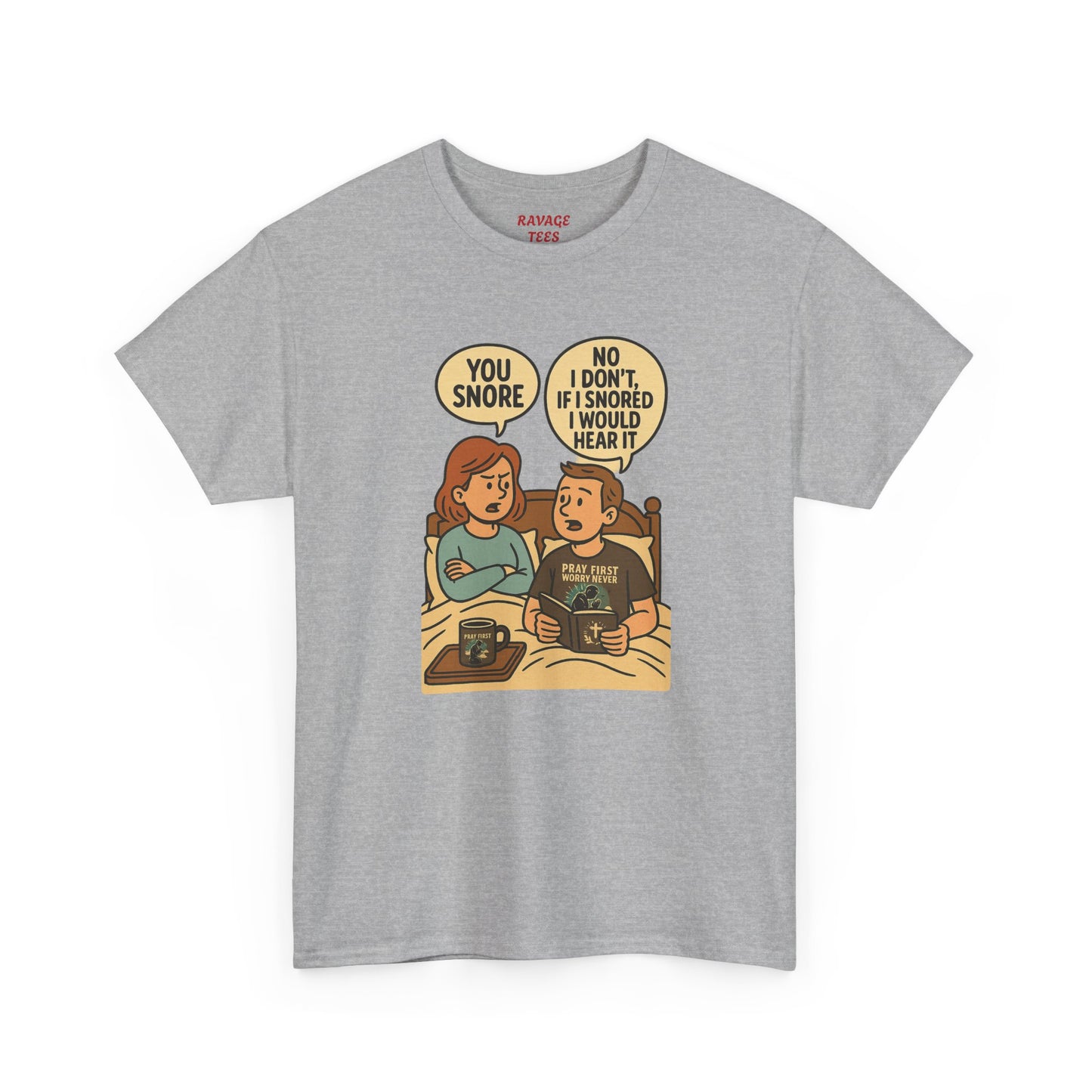 Unisex Snoring Humor T-Shirt | Funny Tee for Couples