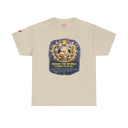 World Cup 2022 T-Shirt — "Where the World Comes to Play"