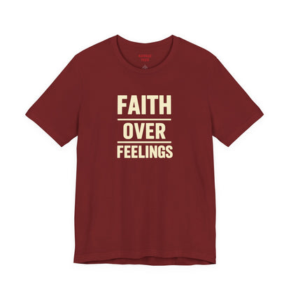 Faith Over Feelings Tee - Inspiring Unisex Short Sleeve Shirt for Everyday Comfort, Motivational Gift, Casual Wear, Spiritual Apparel, [...]