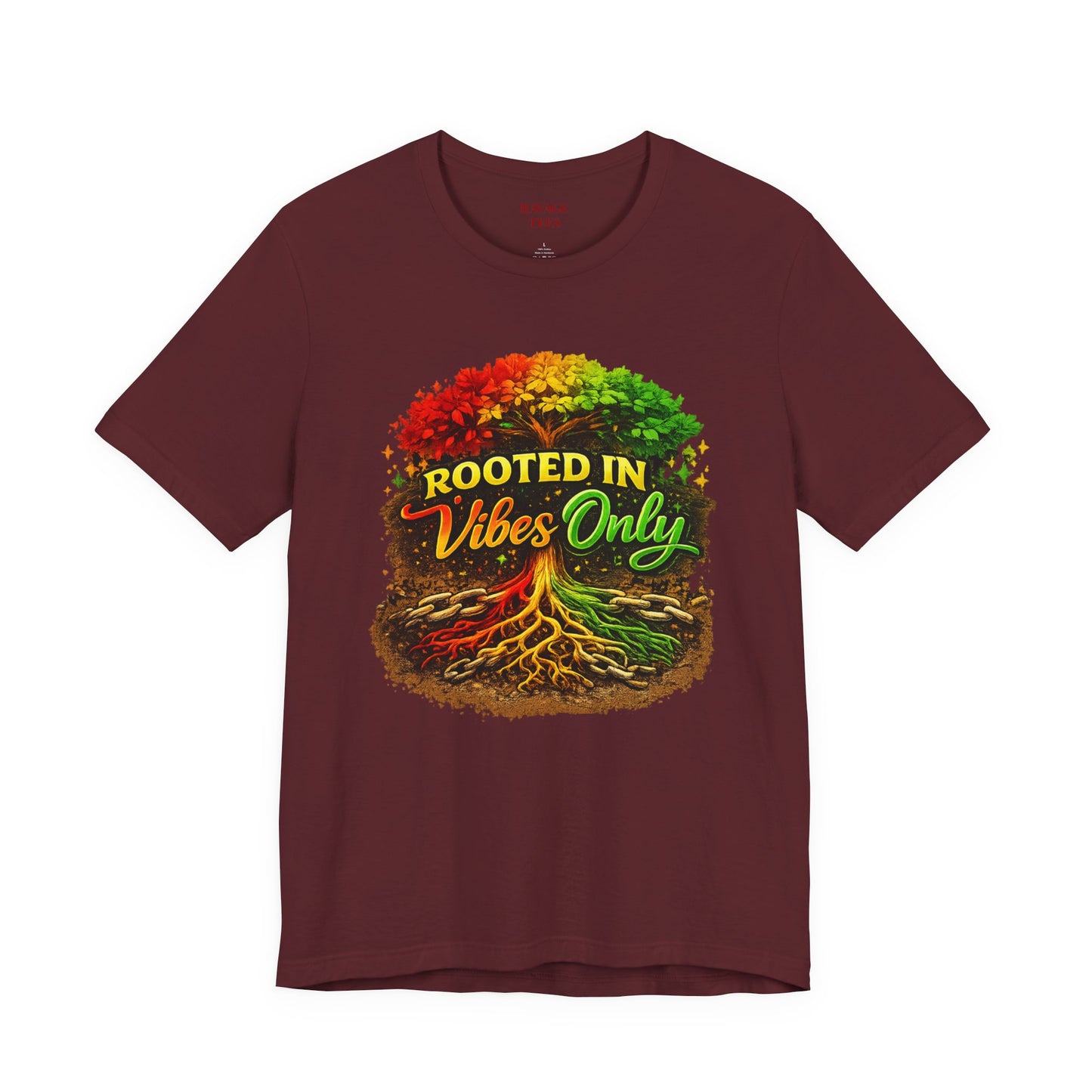 Rooted in Vibes Only Reggae Tee