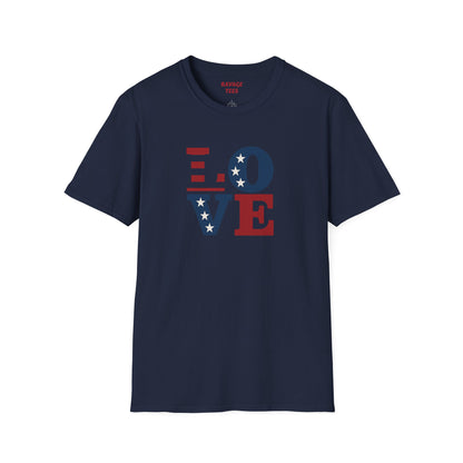 "Freedom & Love" Tee: Unisex 4th of July Graphic Shirt Gift