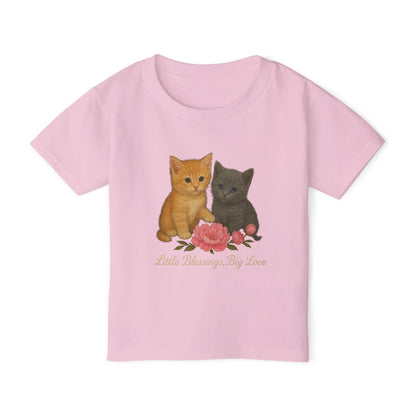 Cute Kittens with Rose "Little Blessings, Big Love"