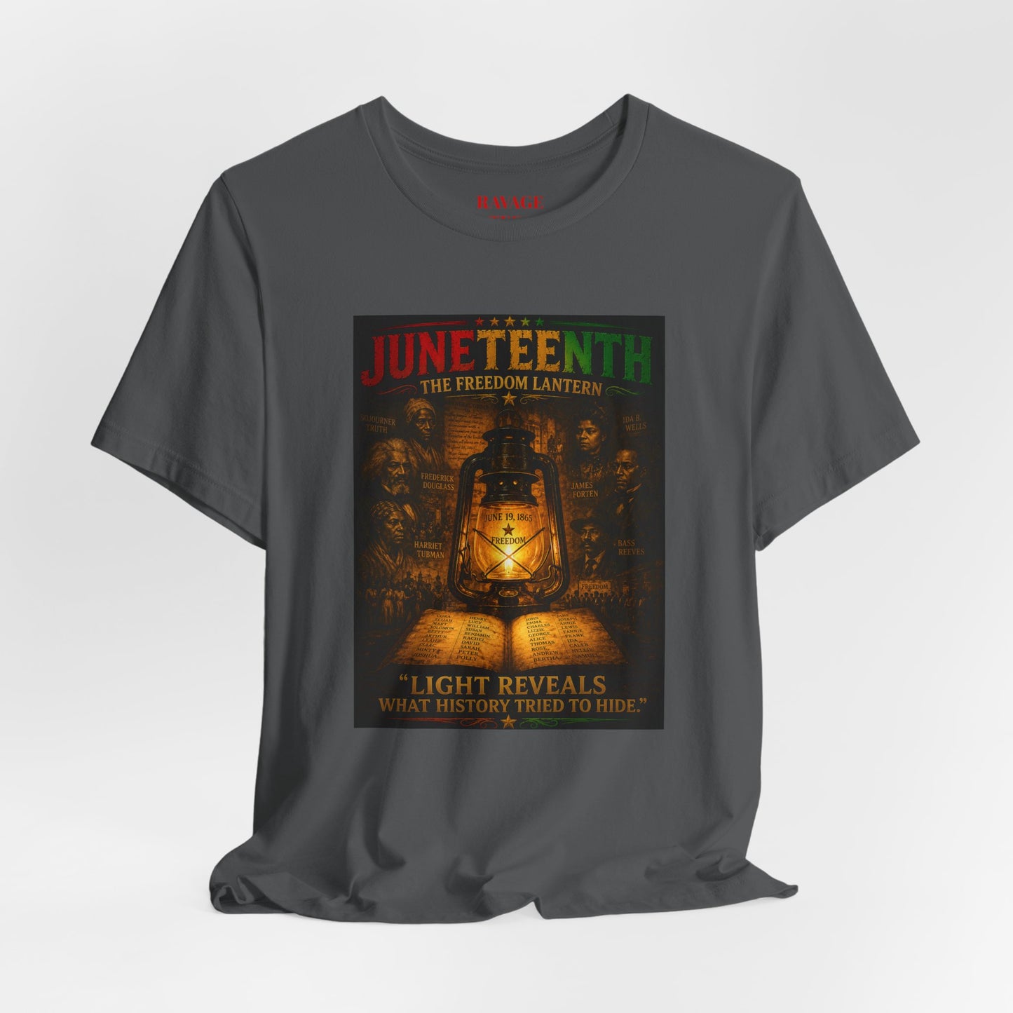 Juneteenth Lantern T-Shirt – "Light Reveals What History Tried to Hide"