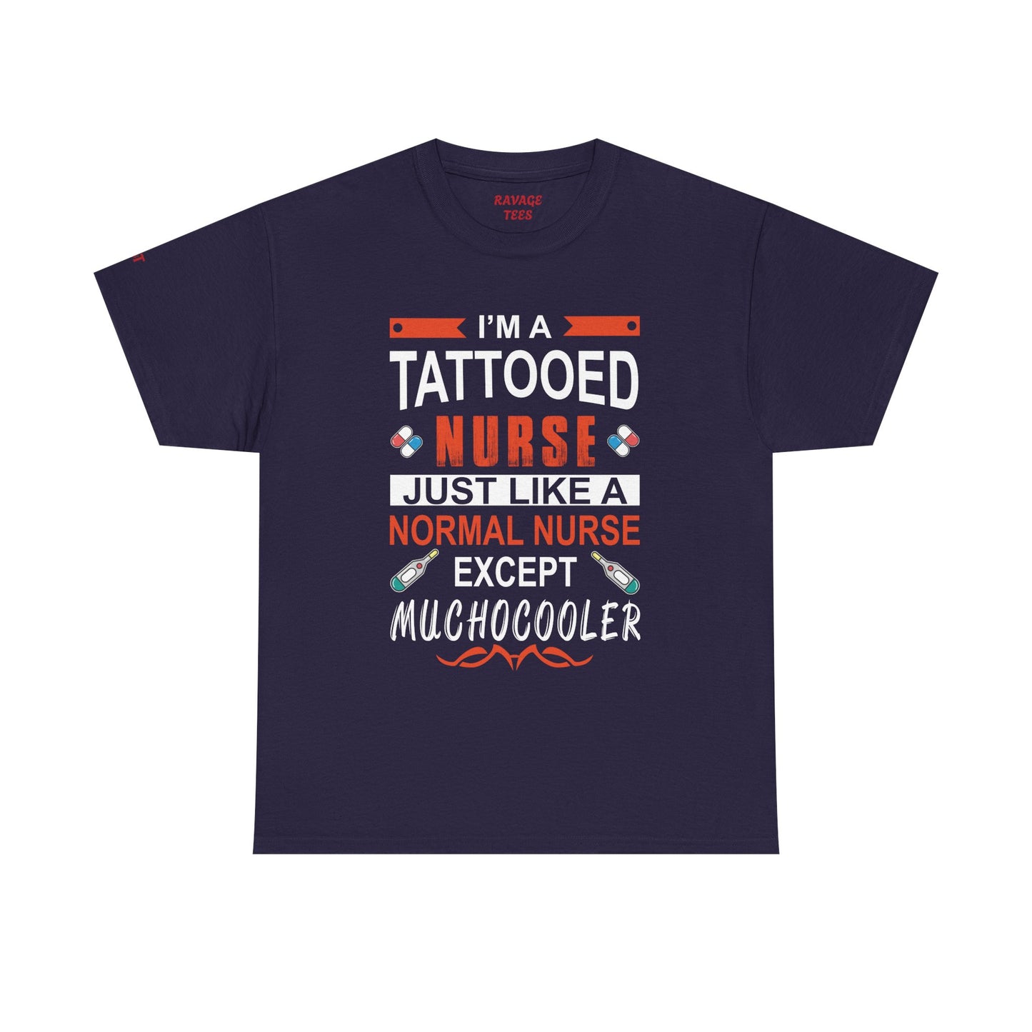 Tattooed Nurse Tee - Unisex Cotton Shirt for Nurse Appreciation, Medical Humor Tee, Fun [...]