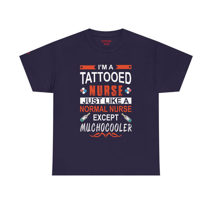 Tattooed Nurse Tee - Unisex Cotton Shirt for Nurse Appreciation, Medical Humor Tee, Fun [...]