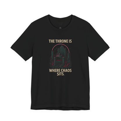 Chaos Throne Graphic Tee | Unisex T-Shirt | Funny Gamer Shirt | Trendy Casual Wear | Unique Gift Idea
