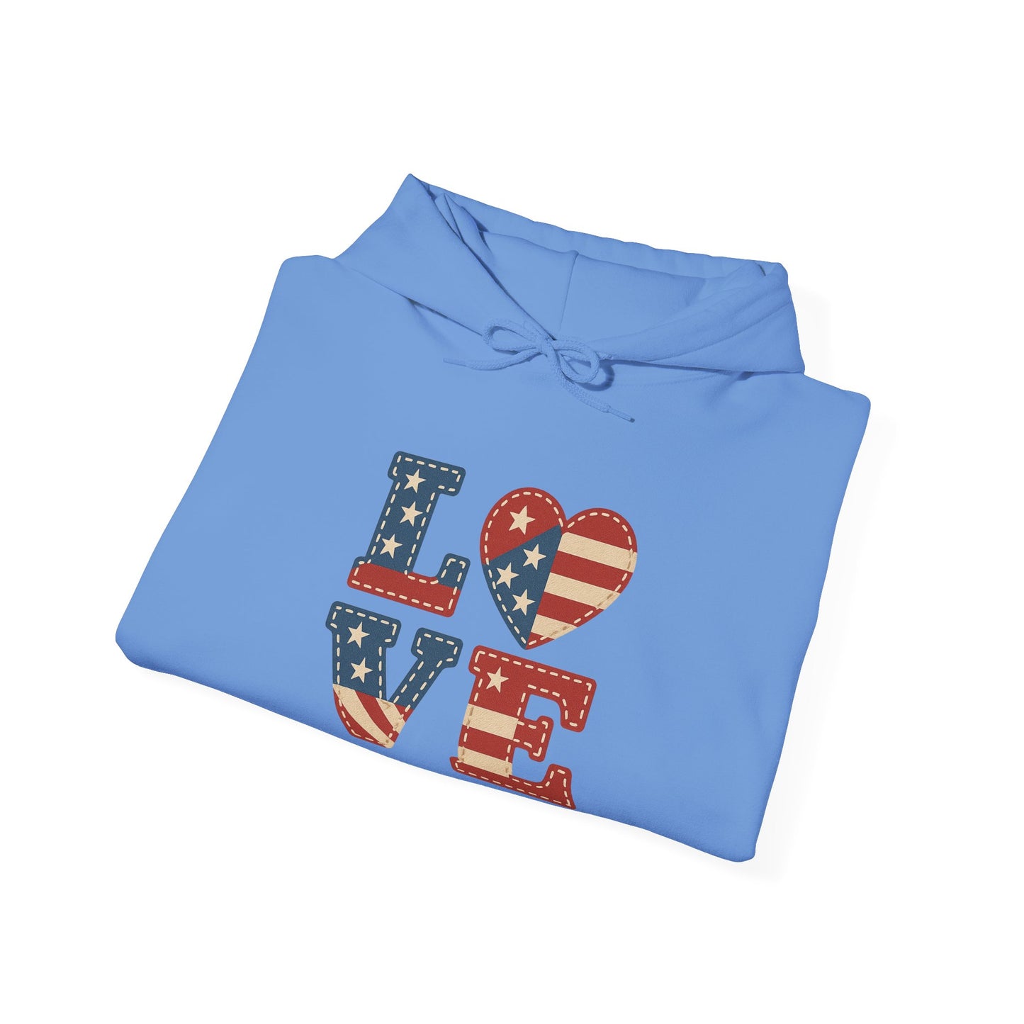Unisex Hooded Sweatshirt with 'LOVE' Design