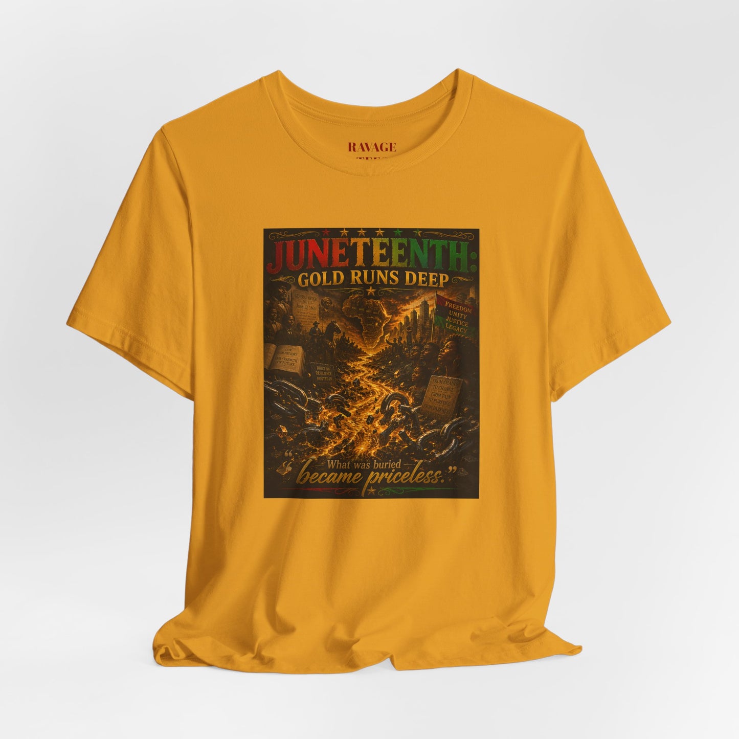 Juneteenth 'Gold Runs Deep' T-Shirt