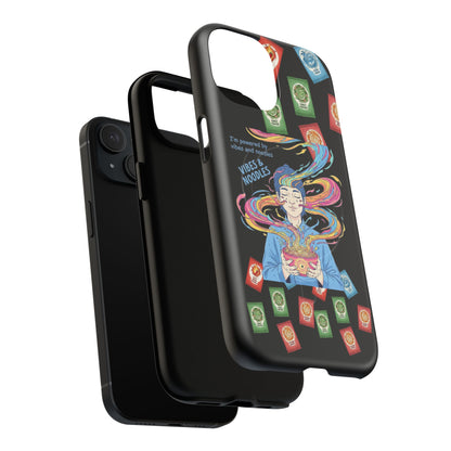 Noodle Lover Phone Case: Vibrant Cute Foodie Magnetic Anime Style