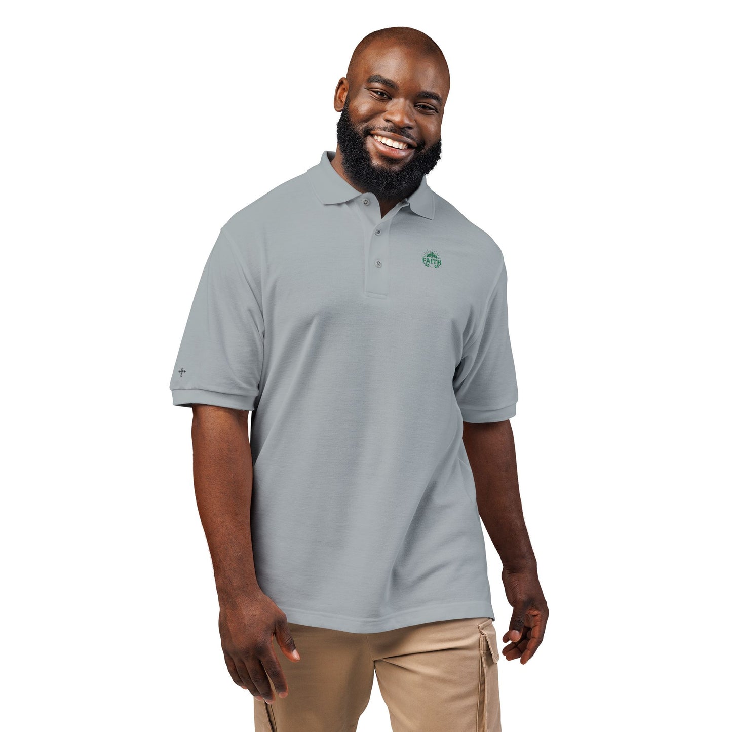 Faith Embroidered Unisex Polo Shirt