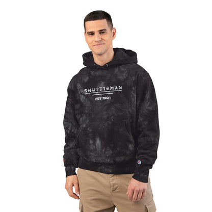 Shutt1eman Embroidered Tie Dye Hoodie